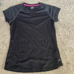 Champion Black semi fitted T size Medium